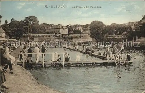 L Isle Adam La Plage le petit bain Kat. L Isle Adam