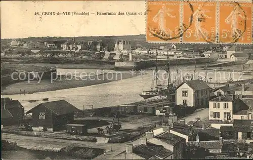 Croix de Vie Vendee Panorama des Quais Kat. Saint Gilles Croix de Vie