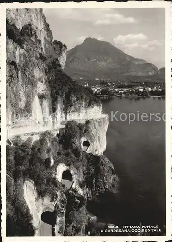 Lago di Garda Strada Ponale Gardesana Occidentale Kat. Italien