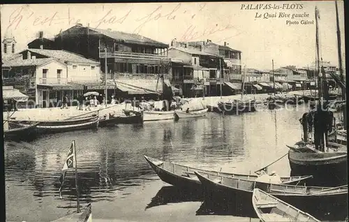 Palavas les Flots Herault Le Quai Rive gauche Kat. Palavas les Flots