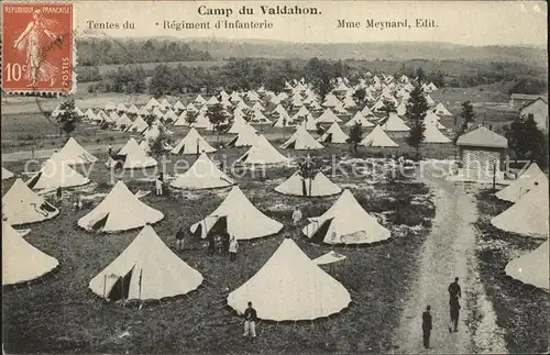 Valdahon Le Camp Tentes du Regiment d`Infanterie Kat. Valdahon
