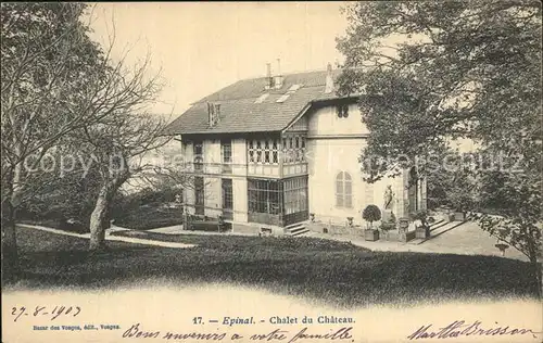 Epinal Vosges Chalet du Chateau Kat. Epinal