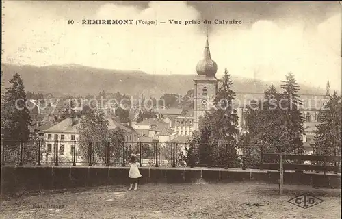 Remiremont Vosges Vue prise du Calvaire Kat. Remiremont