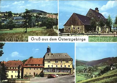 Altenberg Erzgebirge mit Binge und Geisingberg Lauenstein Rehefeld Kat. Geising