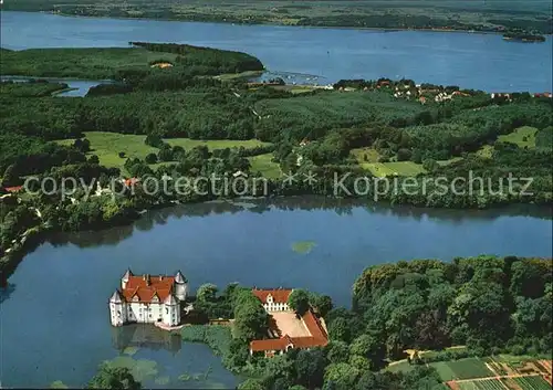 Gluecksburg Ostseebad Fliegeraufnahme mit Schloss Kat. Gluecksburg (Ostsee)