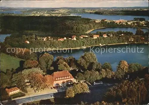 Ploen See Fliegeraufnahme Fegestasche Hotel Restaurant Kat. Ploen