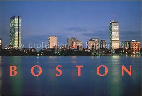 Boston Massachusetts Skyline Charles River Kat. Boston