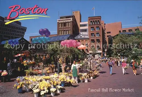 Boston Massachusetts Faneuil Hall Flower Market Kat. Boston