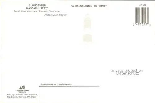 Gloucester Massachusetts Fliegeraufnahme Kat. Gloucester