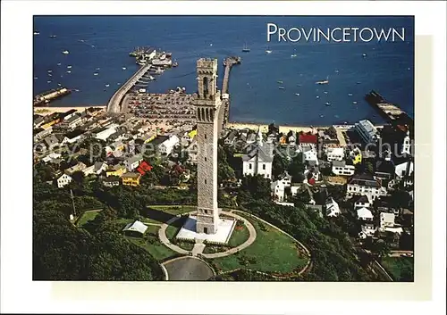Provincetown Fliegeraufnahme Pilgrim Monument Kat. Provincetown