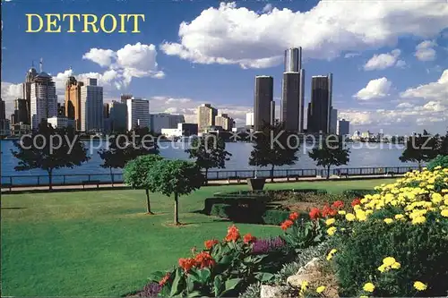 Detroit Michigan Skyline Kat. Detroit