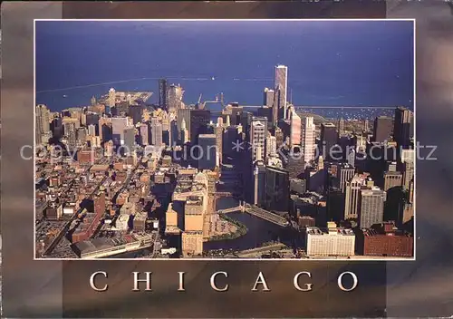 Chicago Illinois Fliegeraufnahme Kat. Chicago