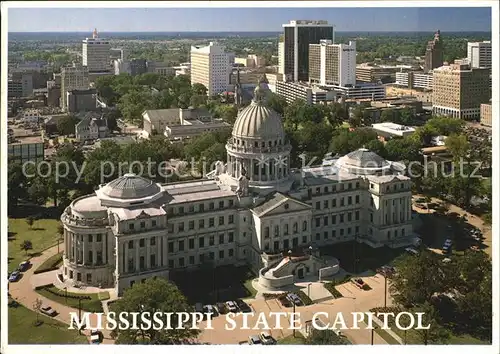 Jackson Mississippi Fliegeraufnahme State Capitol Kat. Jackson