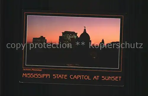 Jackson Mississippi State Capitolat Sunset Kat. Jackson