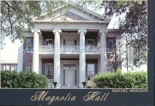 Natchez Mississippi Magnolia Hall Kat. Natchez