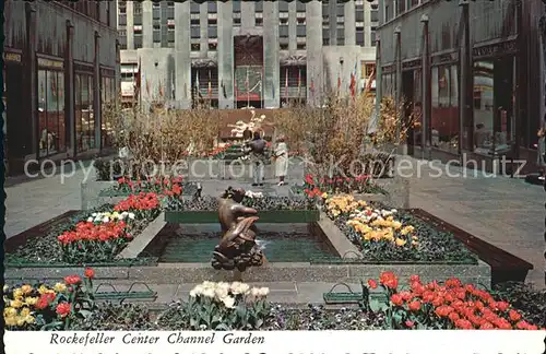 New York City Rockefeller Center Channel Garden