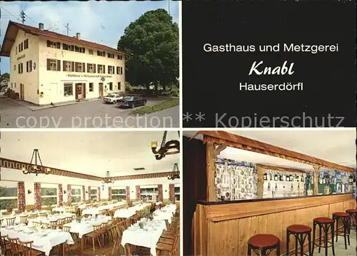 Hauserdoerfl Gasthaus Metzgerei Knabl Kat. Waakirchen