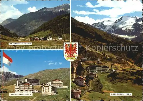 oetztal Tirol Untergurgl Obergurgl Hochgurgl Kat. Laengenfeld