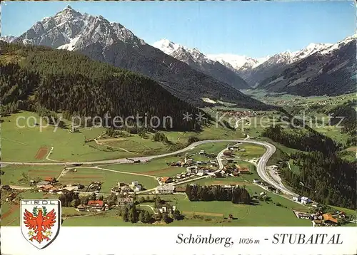 Schoenberg Stubaital Brennerautobahn  Kat. Schoenberg im Stubaital