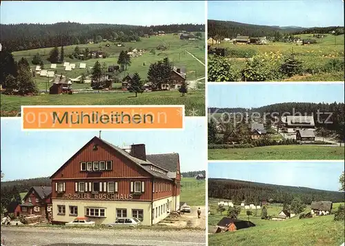 Muehlleithen Klingenthal HO Hotel Buschhaus Panoramen Kat. Klingenthal Sachsen