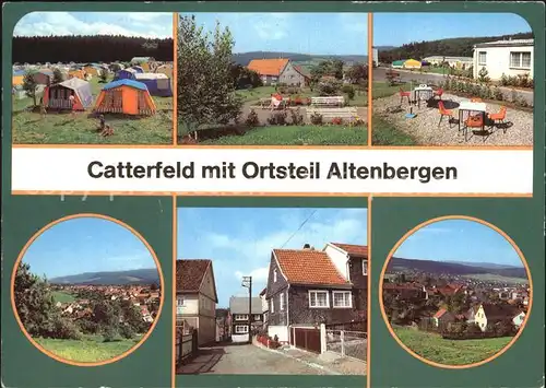 Catterfeld Altenbergen Campingplatz Ferienheim VEB Panorama Kat. Leinatal