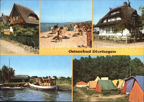 Dierhagen Ostseebad Campingplatz Strand Hafen Kat. Dierhagen Ostseebad