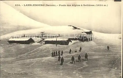 Lanslebourg Mont Cenis Poste des Alpins a Sollieres Kat. Lanslebourg Mont Cenis