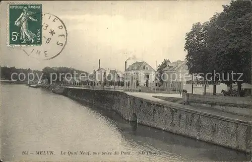 Melun Seine et Marne Le Quai Neuf  Kat. Melun