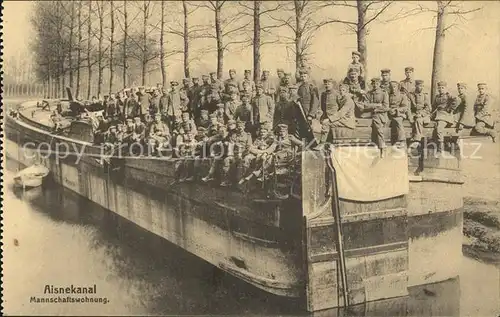 Laon Aisne Aisnekanal Mannschaftswohnung Kat. Laon