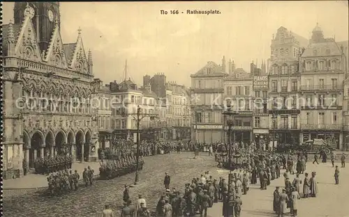 St Quentin Aisne Rathausplatz Kat. Saint Quentin