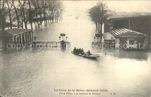 Paris ueberschwemmung 1910 Kat. Paris