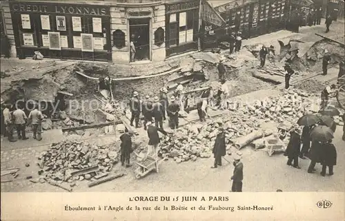 Paris L Orage du 15 Juni 1914 Kat. Paris
