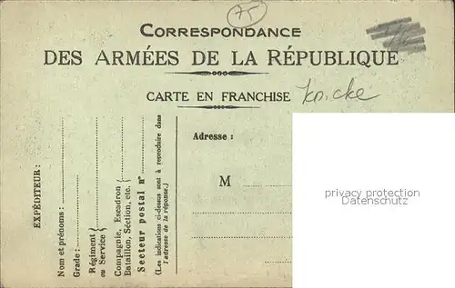 Paris Amerikanischen Truppen 1917 Kat. Paris