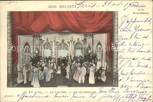 Paris Theater Le Casino Le Quadrille Kat. Paris