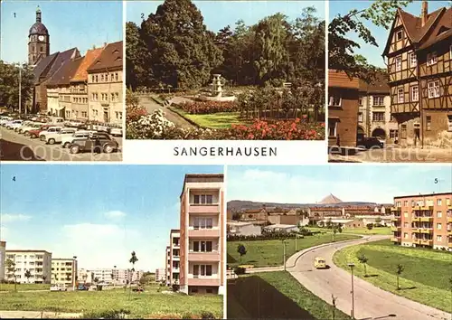 Sangerhausen Suedharz Markt Rosarium Kornmarkt  Kat. Sangerhausen