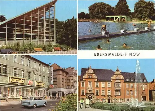 Eberswalde Tierpark Restaurant Freibad Platz der Freundschaft Kat. Eberswalde Waldstadt