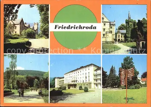 Friedrichroda Schloss Parkhotel Reinhardsbrunn Perthes Promenade  Kat. Friedrichroda