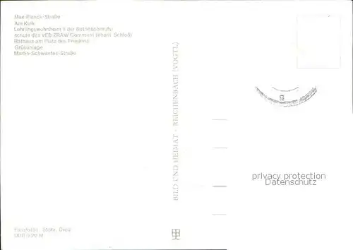 Gommern Max Planck Strasse Kulk Rathaus Lehrlingswohnheim  Kat. Gommern