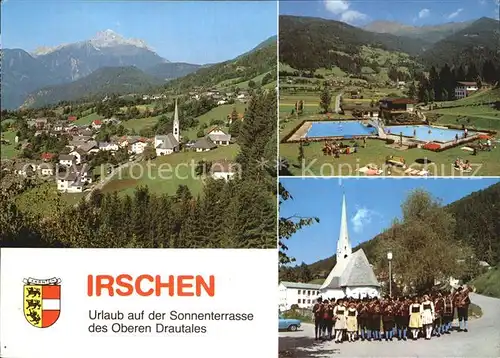 Irschen Kaernten Panorama Schwimmbad Musikverein