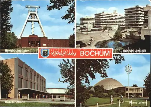 Bochum Bergbaumuseum Ruhruniversitaet Ruhrlandhalle Planetarium Kat. Bochum