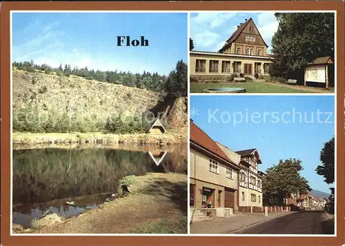 Floh Seligenthal Bergsee Mittlerer Huhnberg Platz der Jungen Pioniere Kat. Floh Seligenthal