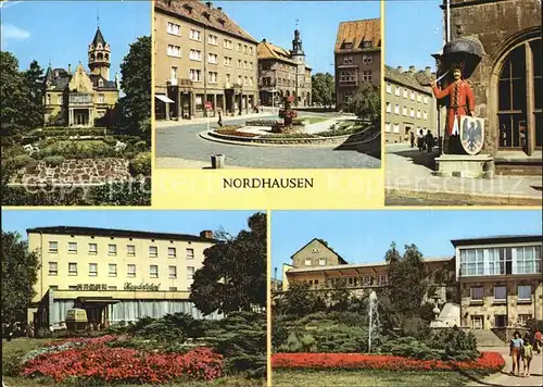 Nordhausen Thueringen Meyenburgmuseum Lutherplatz Roland HOG Hotel  Kat. Nordhausen Harz