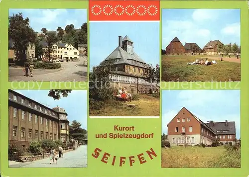 Seiffen Erzgebirge HO Gaststaette Buntes Haus Spielzeugmuseum Bergbaude Kat. Kurort Seiffen Erzgebirge