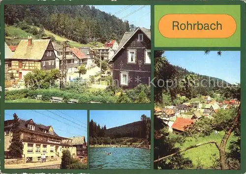 Rohrbach Rudolstadt Konsum Gaststaette Sorbitzgrund Freibad  Kat. Rohrbach Rudolstadt