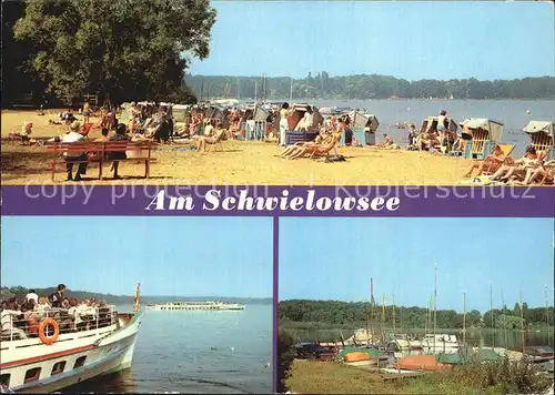 Ferch Schwielowsee Strandbad Seglerhafen Weisse Flotte Kat. Schwielowsee