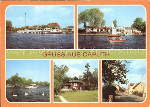 Caputh Dampferanlegestelle Gaststaette Strandbad Einsteinhaus Kat. Schwielowsee
