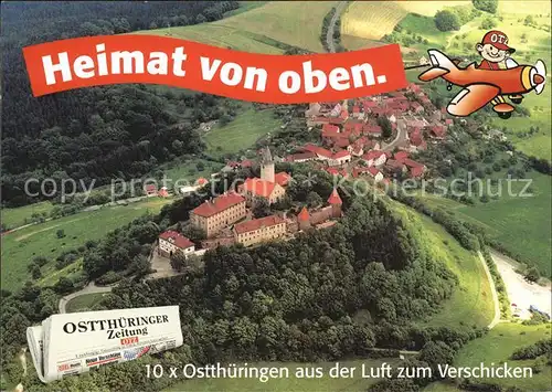 Thueringen Region Heimat von oben....Ostthueringer Zeitung Kat. Erfurt