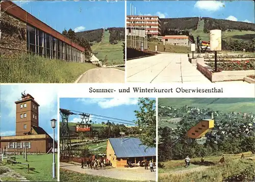 Oberwiesenthal Erzgebirge Hallenschwimmbad Fichtelberg Wetterwarte Sprungschanze Kat. Oberwiesenthal