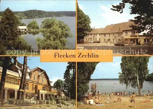 Flecken Zechlin Markt FDGB Erholungsheim Eisenhoehe Zechiner See Strandbad  Kat. Rheinsberg
