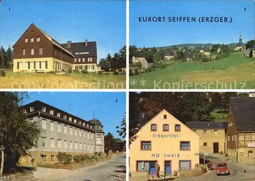 Seiffen Erzgebirge FDGB Erholungsheim Berghof Spielzeugmuseum Erbgericht Kat. Kurort Seiffen Erzgebirge